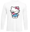 Лонгслів Hello kitty with apple Білий фото