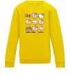 Дитячий світшот Hello kitty and pusheen Сонячно жовтий фото