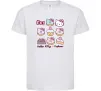 Детская футболка Hello kitty and pusheen Белый фото