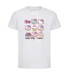 Дитяча футболка Hello kitty and pusheen Білий фото