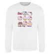 Свитшот Hello kitty and pusheen Белый фото