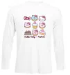 Лонгслів Hello kitty and pusheen Білий фото