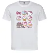 Чоловіча футболка Hello kitty and pusheen Білий фото