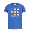 Дитяча футболка Hello kitty and pusheen Яскраво-синій фото