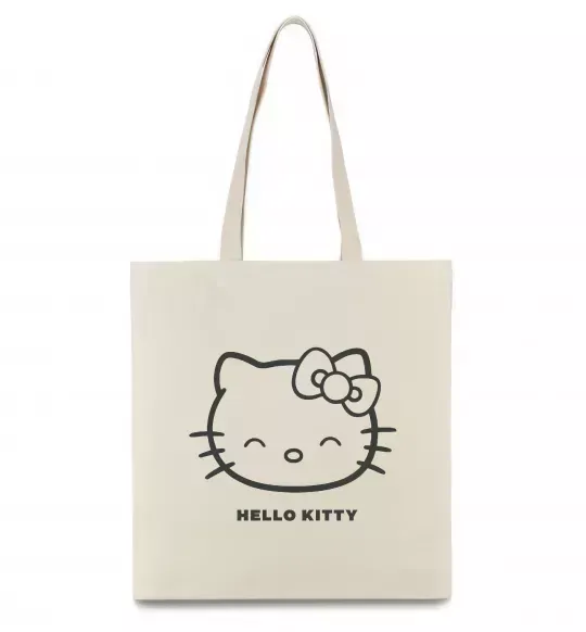 Еко-сумка Hello kitty Бежевий фото