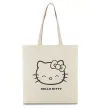 Еко-сумка Hello kitty Бежевий фото