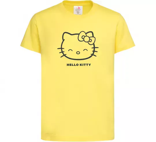 Дитяча футболка Hello kitty Лимонний фото