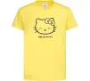 Дитяча футболка Hello kitty Лимонний фото