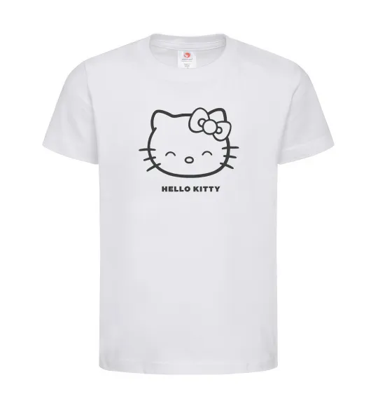 Детская футболка Hello kitty Белый фото