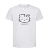Детская футболка Hello kitty Белый фото