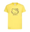 Детская футболка Hello kitty Лимонный фото