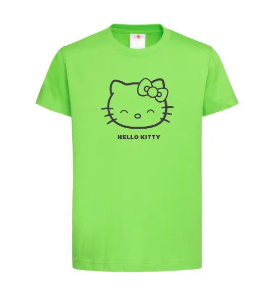 Детская футболка Hello kitty Лаймовый фото