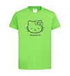 Детская футболка Hello kitty Лаймовый фото