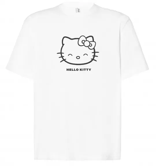 Футболка Оверсайз Hello kitty Белый фото