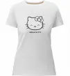 Жіноча преміум футболка Hello kitty Білий фото
