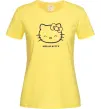Женская футболка Hello kitty Лимонный фото