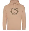 Мужская толстовка (худи) Hello kitty Песочный фото