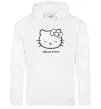 Жіноча толстовка (худі) Hello kitty Білий фото