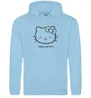 Женская толстовка (худи) Hello kitty Голубой фото