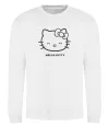 Світшот Hello kitty Білий фото