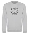 Світшот Hello kitty Сірий меланж фото