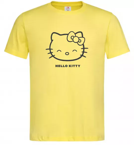 Чоловіча футболка Hello kitty Лимонний фото