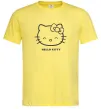 Чоловіча футболка Hello kitty Лимонний фото