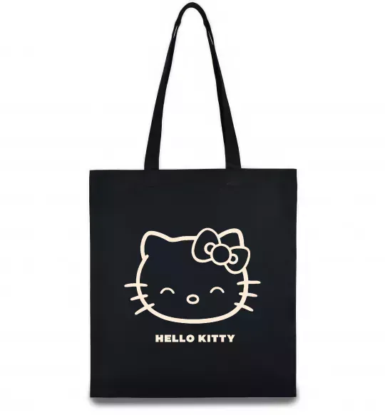 Еко-сумка Hello kitty Чорний фото