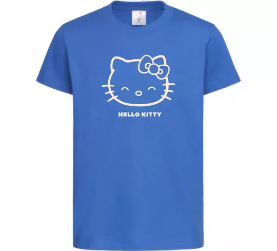 Дитяча футболка Hello kitty Яскраво-синій фото
