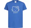 Дитяча футболка Hello kitty Яскраво-синій фото