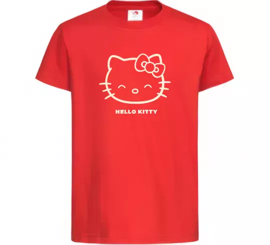 Дитяча футболка Hello kitty Червоний фото