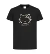 Детская футболка Hello kitty Черный фото