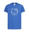 Детская футболка Hello kitty Ярко-синий фото