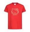 Детская футболка Hello kitty Красный фото