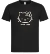 Чоловіча футболка Hello kitty Чорний фото
