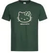 Чоловіча футболка Hello kitty Темно-зелений фото