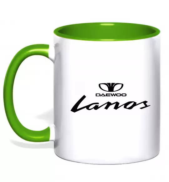 Чашка с цветной ручкой Daewoo Lanos Зеленый фото