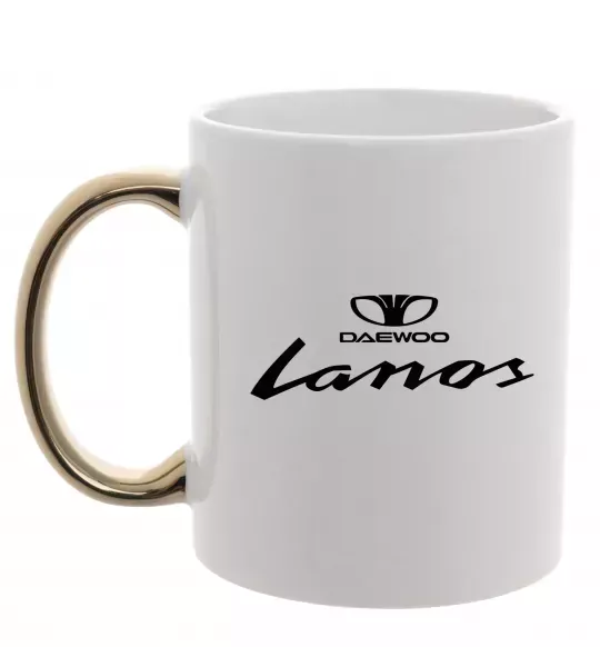 Чашка с цветной ручкой Daewoo Lanos Золото фото