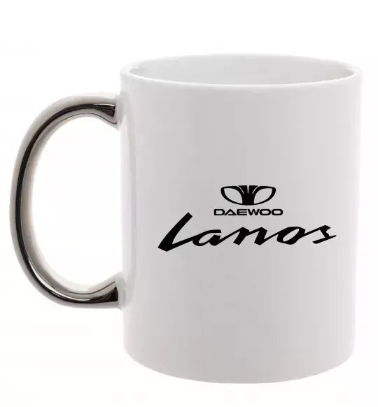 Чашка с цветной ручкой Daewoo Lanos Серебро фото