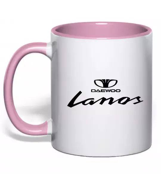 Чашка с цветной ручкой Daewoo Lanos Нежно розовый фото