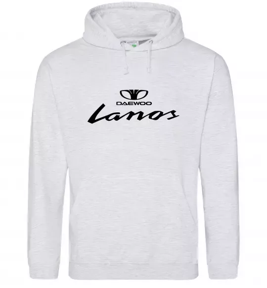 Мужская толстовка (худи) Daewoo Lanos Серый меланж фото