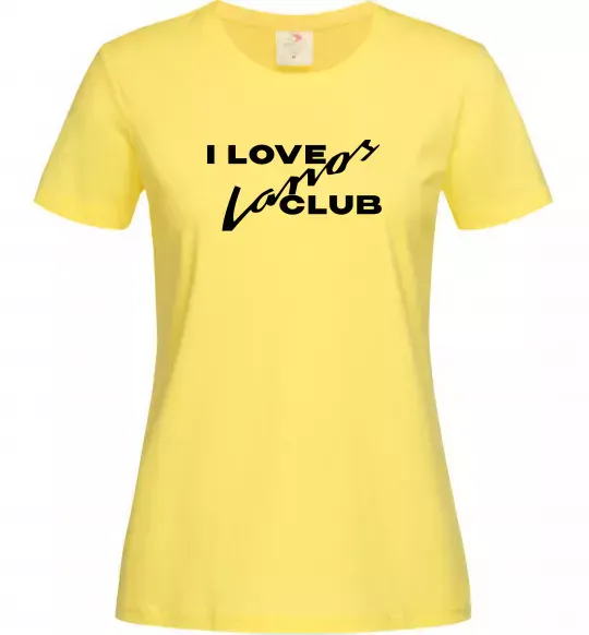 Женская футболка Lanos club Лимонный фото