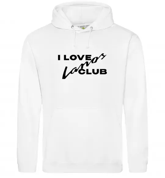 Мужская толстовка (худи) Lanos club Белый фото