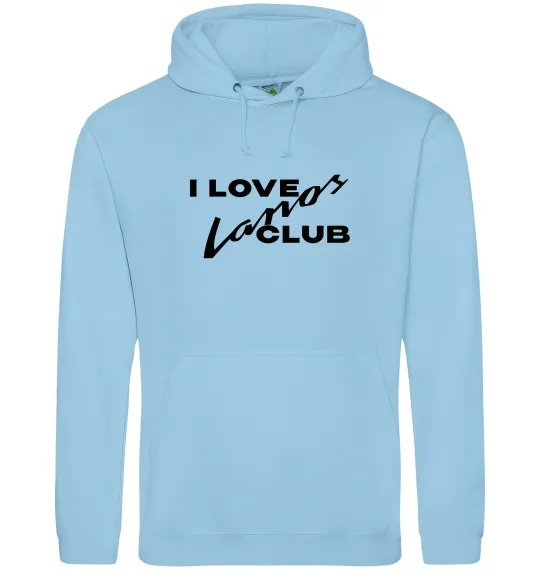 Мужская толстовка (худи) Lanos club Голубой фото