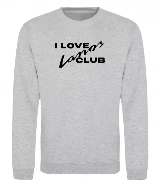 Свитшот Lanos club Серый меланж фото