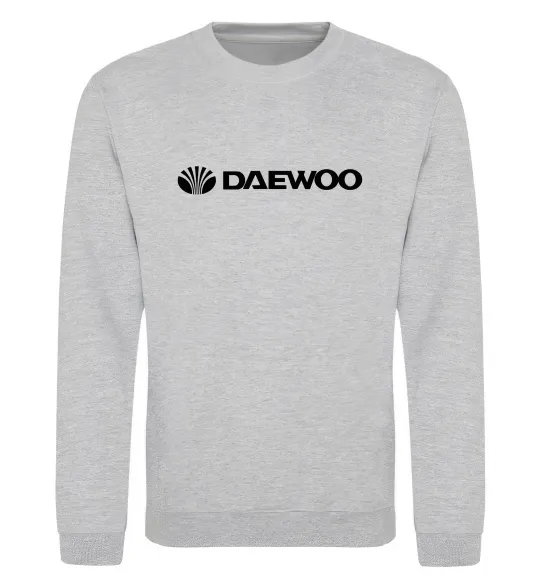 Світшот Daewoo logo Сірий меланж фото