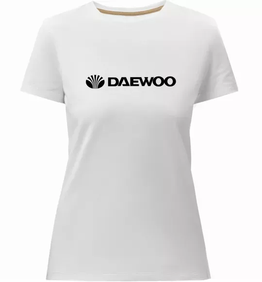 Женская премиум футболка Daewoo logo Белый фото