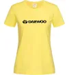 Женская футболка Daewoo logo Лимонный фото
