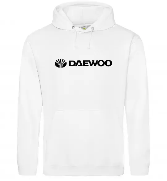 Мужская толстовка (худи) Daewoo logo Белый фото