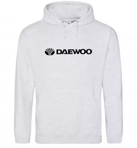 Женская толстовка (худи) Daewoo logo Серый меланж фото